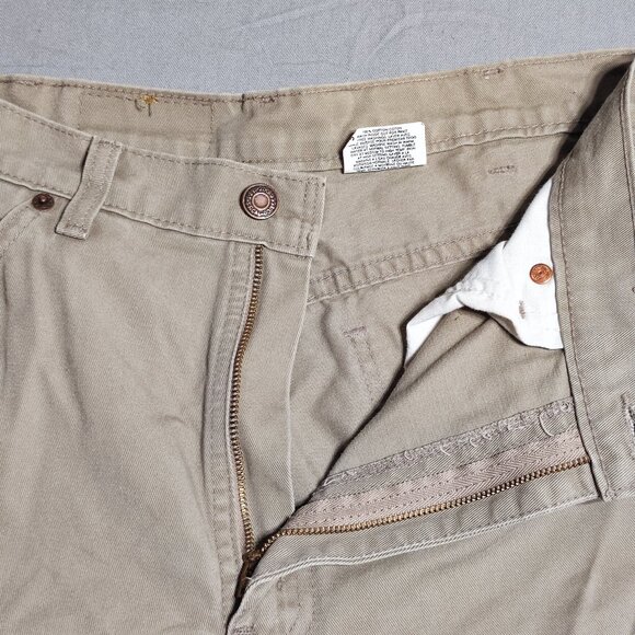 Vintage Levi's 634 white tab jeans men's size 33X32 cream colour, straight relax - Picture 9 of 12